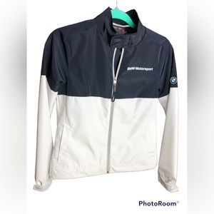 BMW Motorsport Navy White Windbreaker Jacket XS